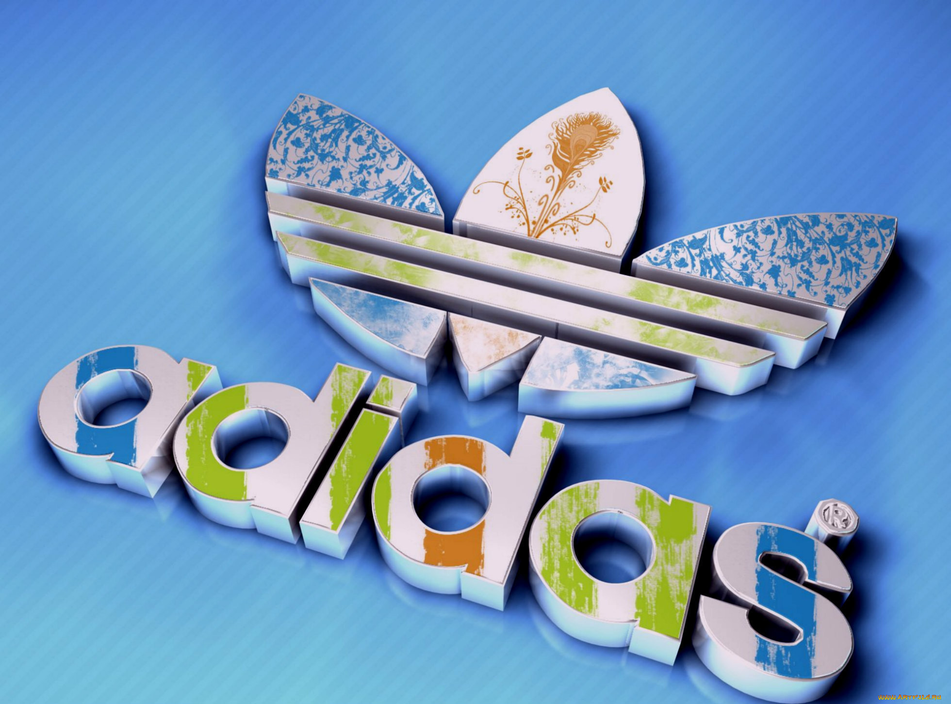 Adidas надпись